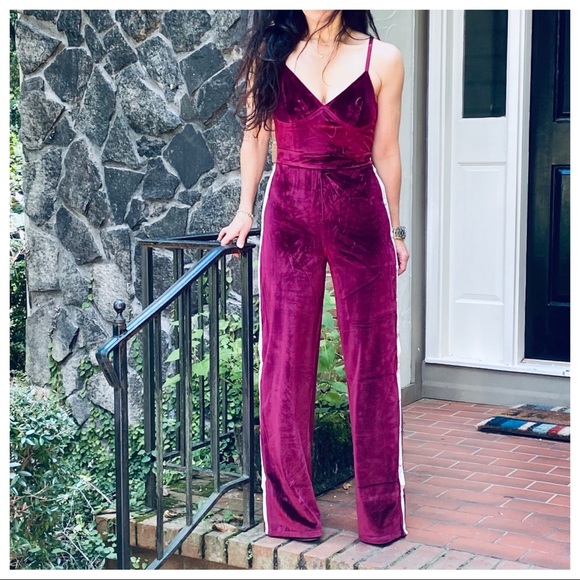#07 FABULOUS VELVET WIDE LEG JUMPSUIT WITH SIDE DETAIL - Picture 10 of 13